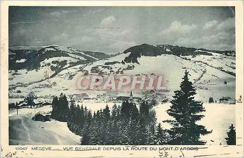 Cartes postales Megeve Vue generale depuis la route du Mont d Arbois