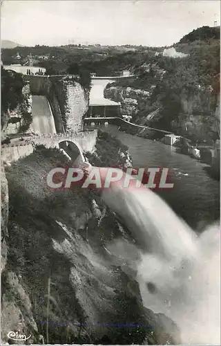 Cartes postales moderne Barrage de Genissiat Ain Vue d ensemble Canal evacuateur et Doucine
