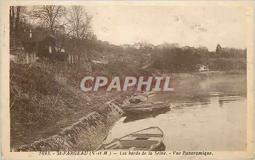 Cartes postales St Fargeau S et M Les  bords de la Seine vue panoramique