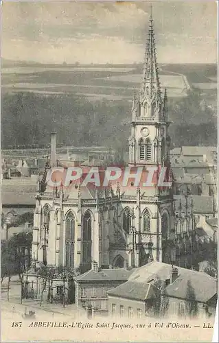 Cartes postales Abbeville L Eglise Saint Jacques vua Vol d Oiseau