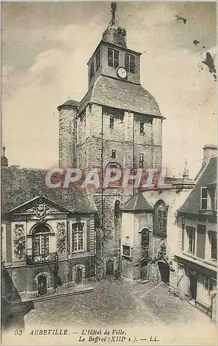 Cartes postales Abbeville L Hotel de Ville Le Beffroi