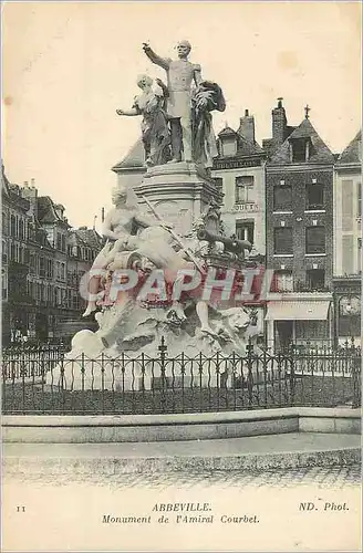 Cartes postales Abbeville Monument de l Amiral Courbet