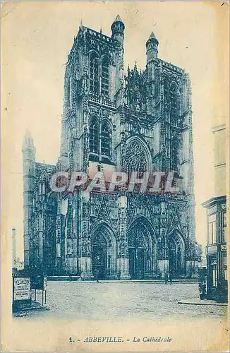 Cartes postales Abbeville La Cathedrale