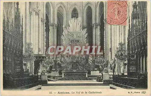 Cartes postales Amiens La Nef de la Cathedrale