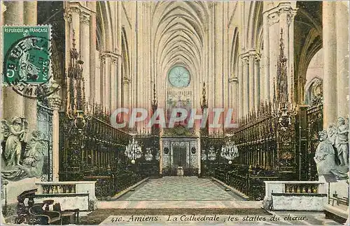 Ansichtskarte AK Amiens La Cathedrale les stalles du choeur