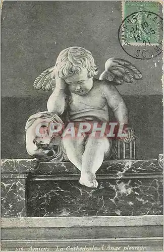 Cartes postales Amiens Le Cathedrale l Ange pleureur