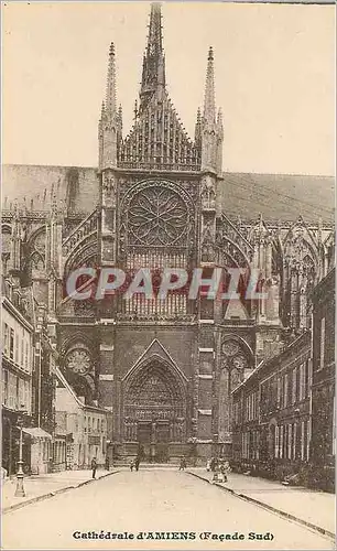 Cartes postales Cathedrale d Amiens Facade Sud