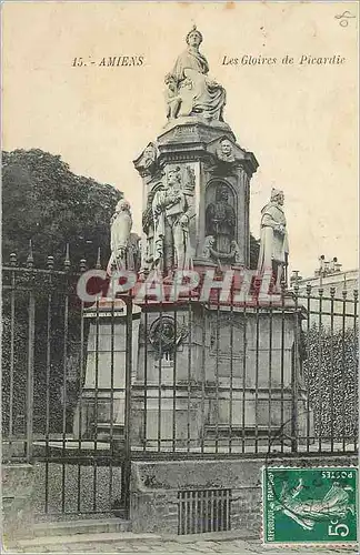 Cartes postales Amiens Les Gloires de Picardie