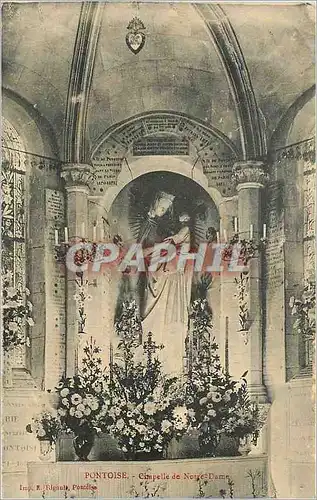 Cartes postales Pontoise Chapelle de Notre Dame