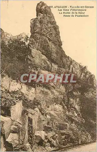 Cartes postales Avallon Vallee du Cousin La Roche sur le Soeur Route de Pontaubert