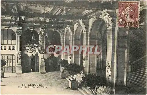 Cartes postales Limoges Hall de l Hotel de Ville