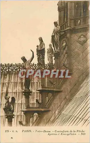 Cartes postales Paris Notre Dame Contreforts de la Fleche