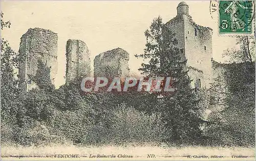 Ansichtskarte AK Vendome Les Ruines du Chateau