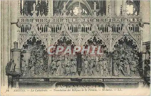 Cartes postales Amiens La Cathedrale Translation des Reliques de St Firmin