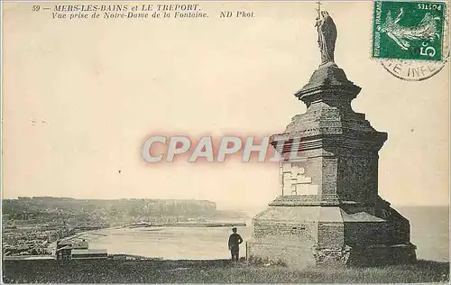 Ansichtskarte AK Mers les Bains et le Treport Vue prise de Notre Dame de la Fontaine