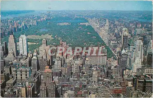 Moderne Karte Looking North from RCA Building New York City toward Central Park and Upper Manhattan