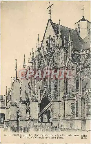 Cartes postales Troyes L Eglise Saint Urbain partie restauree