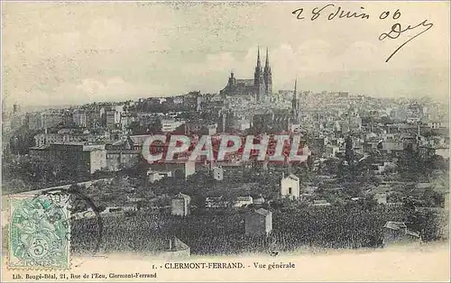 Cartes postales Clermont Ferrand Vue generale