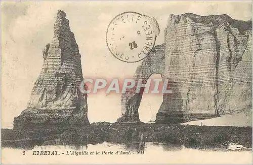 Cartes postales Etretat L Aiguille et la Porte d Aval