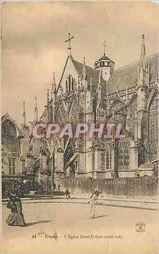 Cartes postales Troyes L Eglise Saint Urbain cote sud