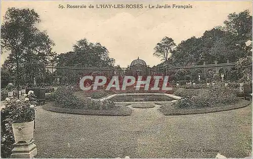 Cartes postales Roseraie de l Hay les Roses Le Jardin Francais