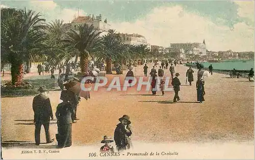 Cartes postales Cannes Promenade de la Croisette