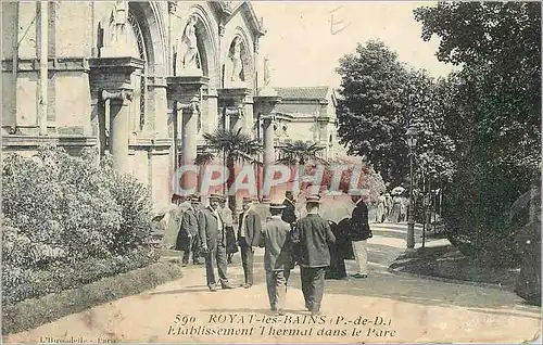 Cartes postales Royat les Bains P de D Etablissement Thermal dans le Parc