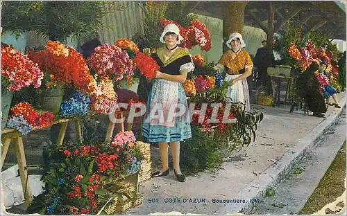 Cartes postales Cote d Azur Bouquetiere