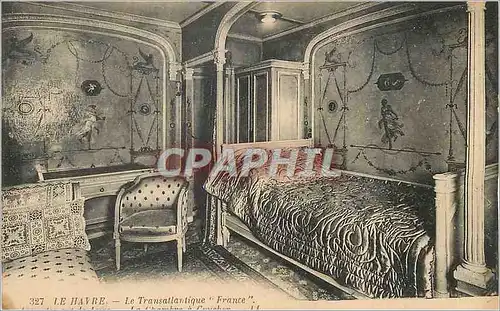 Ansichtskarte AK Le Havre Le Transatlantique France La Chambre a coucher