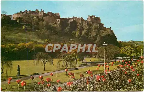 Cartes postales moderne Edinburgh Castle from Princess street gardens