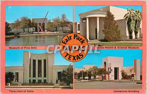 Cartes postales moderne Fairpark Dallas Texas Museum of Fine Arts Dallas Health Science Museum