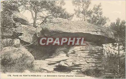 Cartes postales Foret de Fontainebleau Le Belvedere Carnot