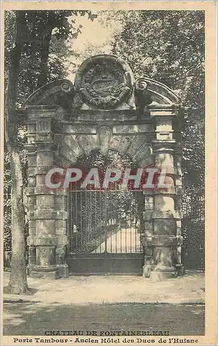 Ansichtskarte AK Chateau de Fontainebleau Porte Tambour Ancien Hotel des Ducs de l Huiane