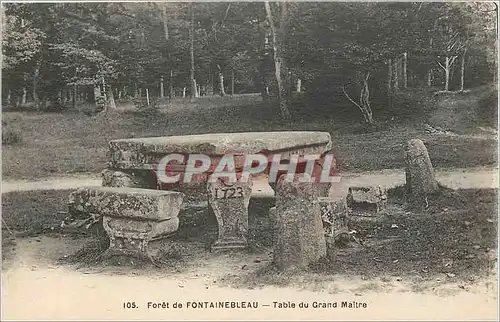 Cartes postales Foret de Fontainebleau Table du Grand Maitre