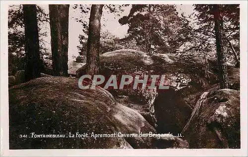 Ansichtskarte AK Fontainebleau La Foret Apremont Caverne des Brigands