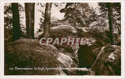 Ansichtskarte AK Fontainebleau La Foret Apremont Caverne des Brigands