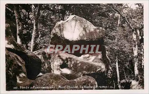 Cartes postales Foret de Fontainebleau Mont Chauvet La roche qui remue