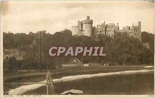 Ansichtskarte AK Arundel River and Castle