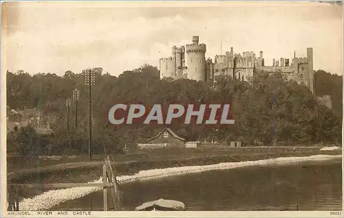 Cartes postales Arundel River and Castle