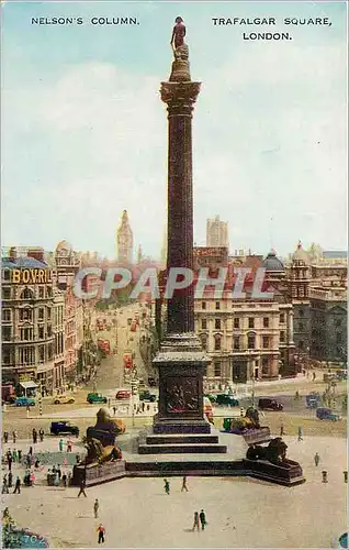 Ansichtskarte AK Nelsons Column Trafalgar Square London