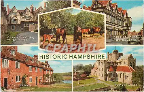 Cartes postales moderne Historic Hampshire Cheyney COurt Winchester Queens House Southampton