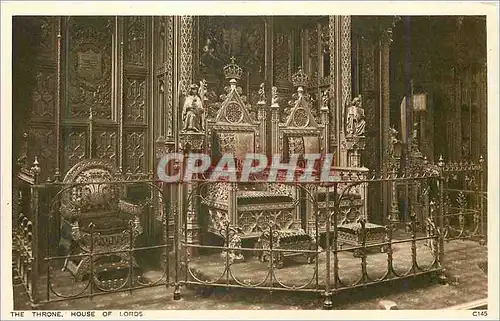 Cartes postales The throne house of lords