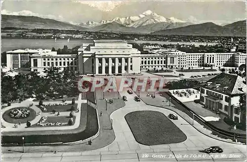Cartes postales moderne Geneve palais de L 'O N U le mt blanc