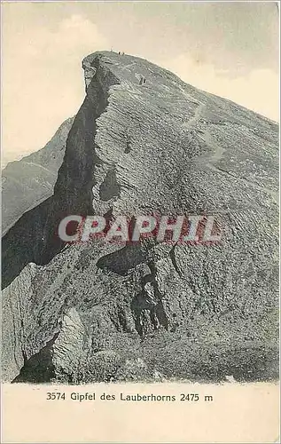 Cartes postales Gipfel des lauberhorns 2475 m