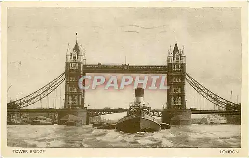 Cartes postales London tower bridge Bateau