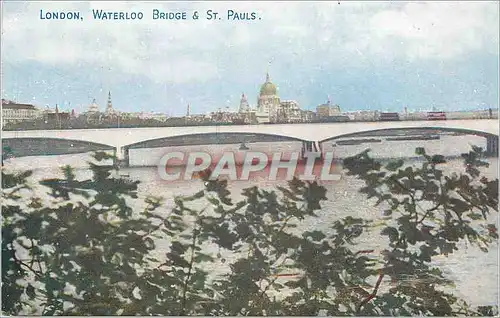 Ansichtskarte AK London waterloo bridge st pauls