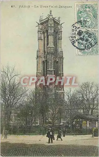 Cartes postales Paris la tour saint jacques