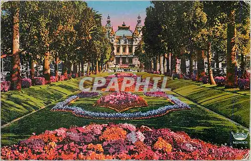 Cartes postales Monte carlo le casino et les jardins