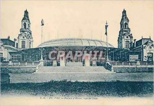 Cartes postales Pau palais d'hiver vue de face