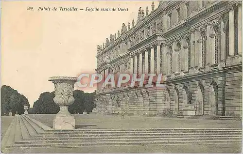 Cartes postales Palais de versailles facade centrale ouest